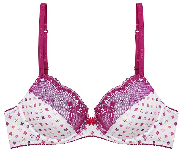 Fuschia hints: This bra - called the Holly Contour retails at $39.95