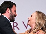 WASHINGTON, DC - JUNE 14:  Secretary of State Hillary Rodham Clinton hugs actor Ben Affleck after speaking at the USAID Child Survival: A Call To Action Forum at Georgetown University on June 14, 2012 in Washington, DC.  (Photo by Paul Morigi/Getty Images)