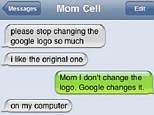 Hilarious: One tech-troubled mother struggles with the concept of Google - or, as she calls it, 'the google'