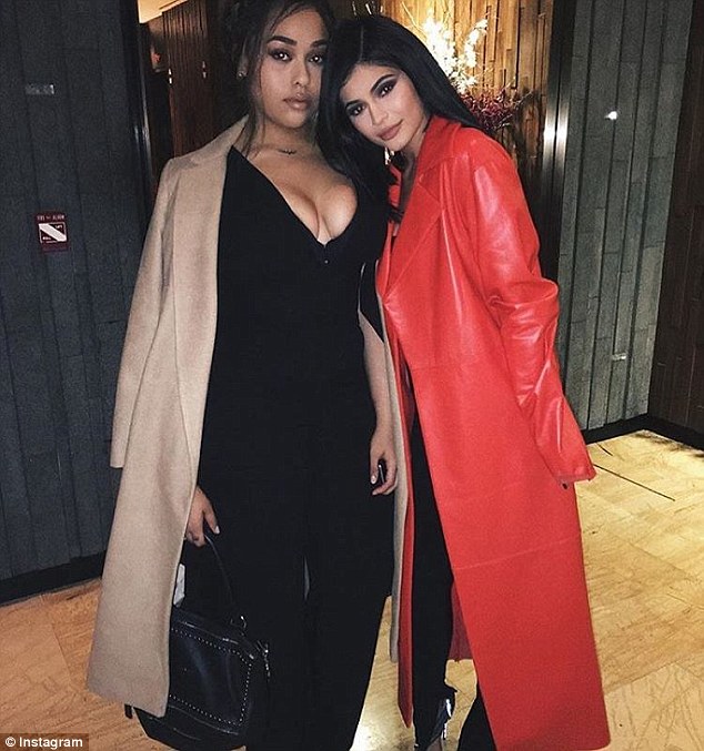 Famous faces: Jordyn has been close friends with 18-year-old reality star Kylie Jenner (right) for years 