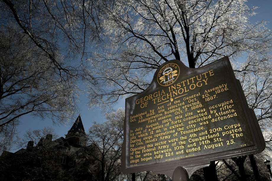 ATLANTA, GA - JANUARY 07:  A general view of Tech Tower on the campus of the Georgia Institute of Technology before the Yellow Jackets' game against the Louisville Cardinals at Hank McCamish Pavilion on January 7, 2017 in Atlanta, Georgia.  (Photo by Mike Comer/Getty Images) Photo: Mike Comer/Getty Images