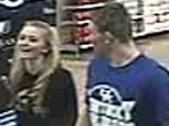 In this January 2015 photo made from surveillance video and released by the Grayson County Sheriff's Office, in Kentucky, 18-year-old Dalton Hayes and 13-year-old Cheyenne Phillips leave a South Carolina Wal-Mart. Authorities are looking for the teenage couple from central Kentucky who are suspected in a multistate crime spree. (AP Photo/Wal-Mart Inc. via The Grayson County (Ky.) Sheriff's Office)