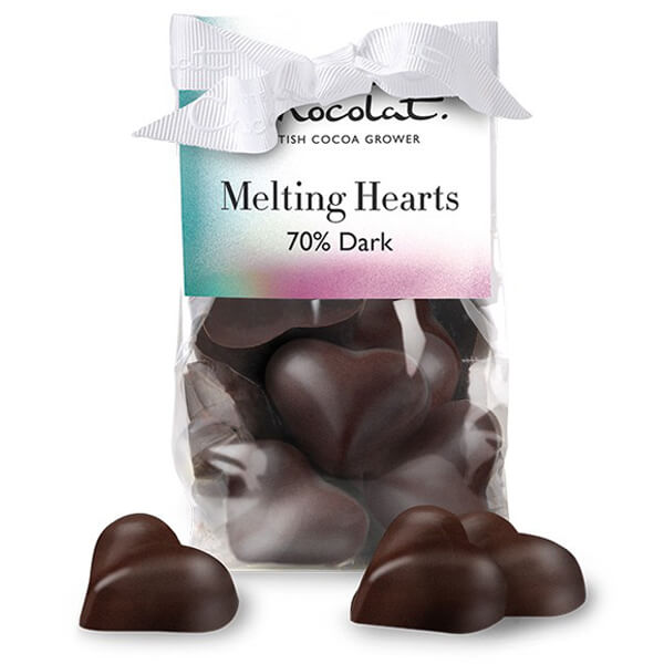 Hotel Chocolat dark chocolate hearts vegan