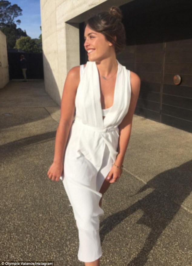 Preened to perfection!  Olympia Valance once again stunned fans after posting a striking Instagram snap of herself in a chic white ensemble on Monday