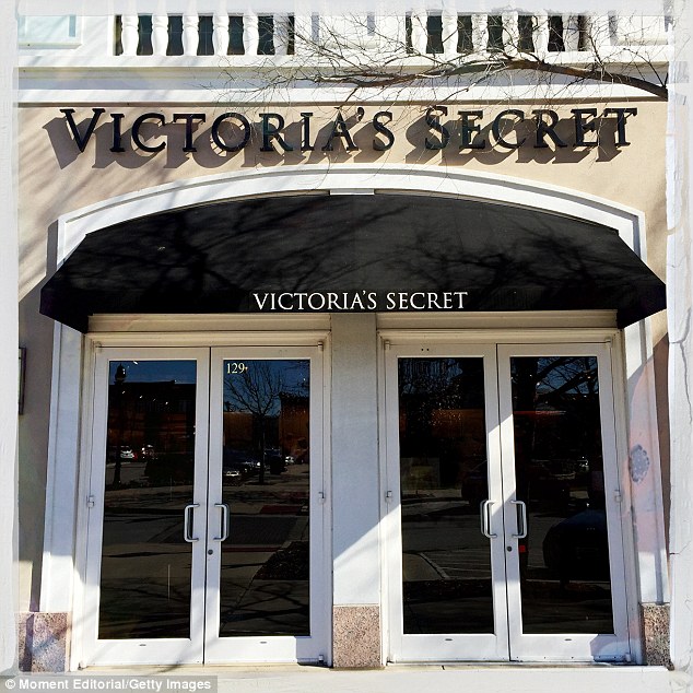 Scene of the crime: The unknown suspect has hit the Wyoming Valley Mall branch (pictured) of the women's lingerie chain five times in the past 12 months, according to the Times Leader 