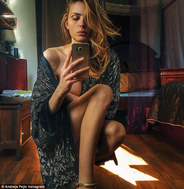 Racy: The 24-year-old often posts provocative selfies to social media for her 201,000 Instagram followers 