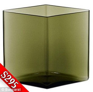 Also on the list is a Ruutu moss green vase that costs $295