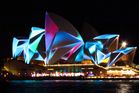 Sydney Opera House light festival. 