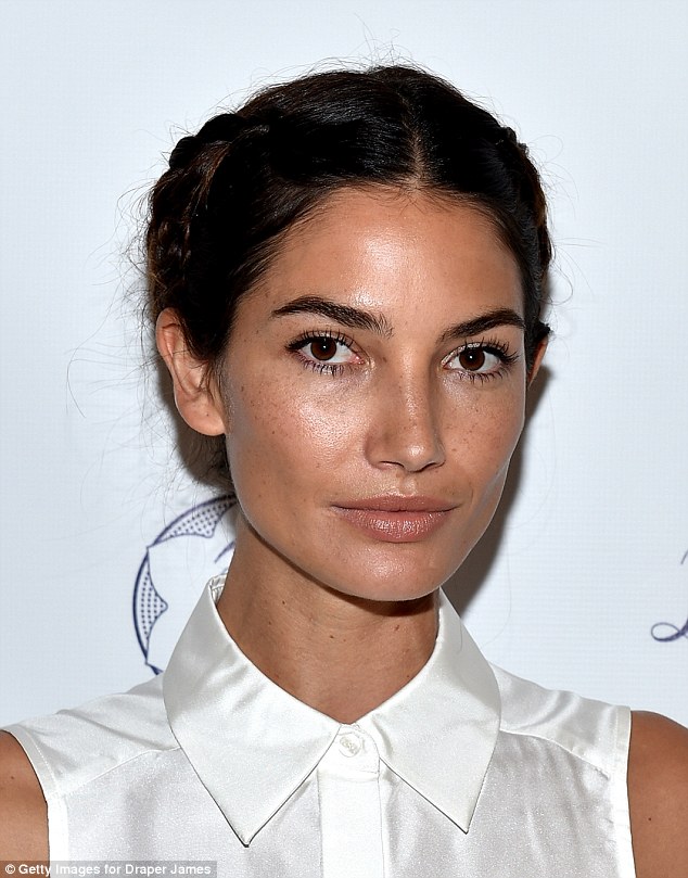 Barefaced beauty: The supermodel is known for her high cheekbones and natural good looks