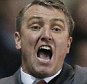 Blackpool FC Manager Lee Clark shouts out instructions