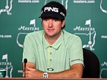 AUGUSTA, GA - APRIL 07:  Bubba Watson of the United States is interviewed during a press conference prior to the start of the 2015 Masters Tournament at Augusta National Golf Club on April 7, 2015 in Augusta, Georgia.  (Photo by David Cannon/Getty Images)