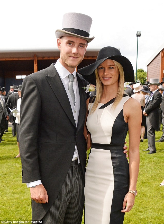 Maiden: Pals say Stuart Broad and Bealey Mitchell have been inseparable since meeting at a bar a few weeks ago