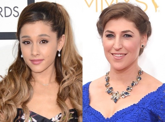 Ariana Grande and Mayim Bialik