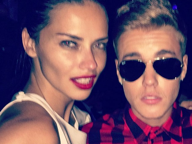 Justin Bieber hooked up with Adriana Lima