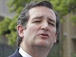 Sen. Ted Cruz, right, with Attorney General and Republican gubernatorial candidate Greg Abbott, talked to reporters on Monday outside a temporary shelter for unaccompanied illegal immigrant children at Lackland Air Force Base in San Antonio, Texas