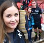 Mandatory Credit: Photo by Nils Jorgensen/REX Shutterstock (4810012w) Jacqueline Jossa, Daniel Osborne Men United charity football match, London, Britain - 31 May 2015