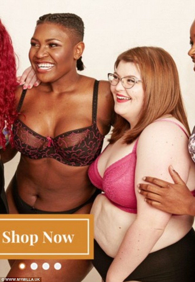 Tinar and Rosie appear in ads for the range that are designed specifically for bigger breasted women