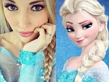 Anna Faith Carlson, 18, of Daytona Beach, Florida is a dead-ringer for the ice-queen character from Disney's Frozen