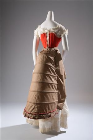 1880s French corset, bustle