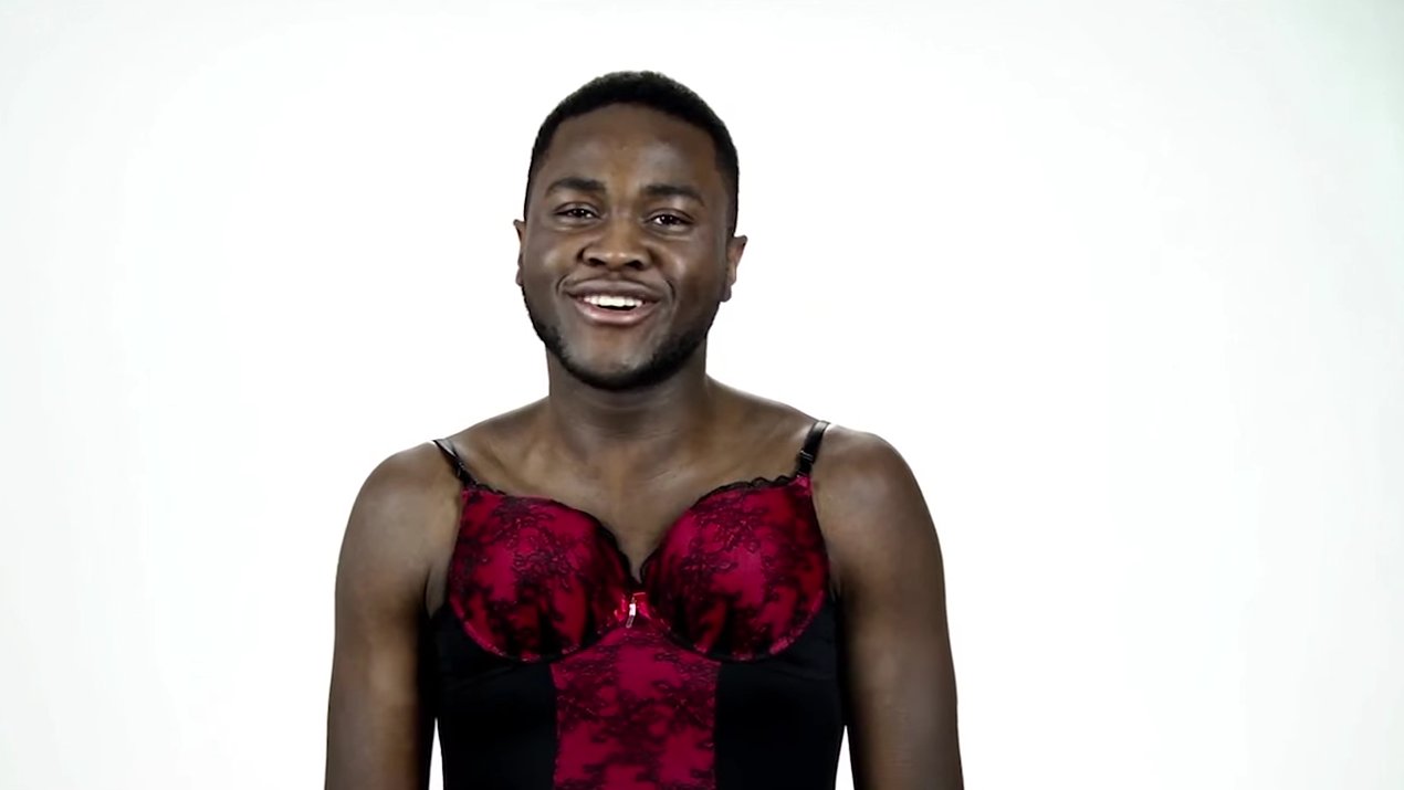 Men try women's 'sexy' lingerie and finally understand the struggle 