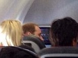 Prince William, who is in America with Prince Harry to celebrate his friend Guy Pelly¿s marriage, took the American Air flight from Memphis to Dallas on Sunday