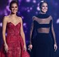 *** MANDATORY BYLINE TO READ: Syco / Thames / Corbis ***nThe X Factor judges are seen on stage at the X Factor final in London.nCredit: Dymond/Syco/Thames/CorbisnnPictured: Cheryl Fernandez-Versini, Cheryl ColenRef: SPL911870  131214  nPicture by: Dymond / Syco / Thames / Corbisnn