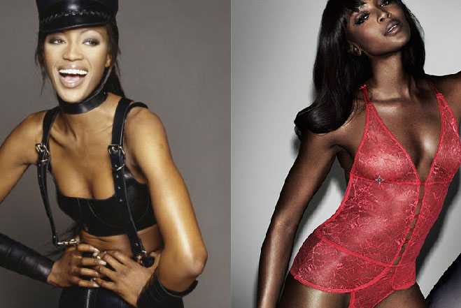 naomi campbell lingerie aged