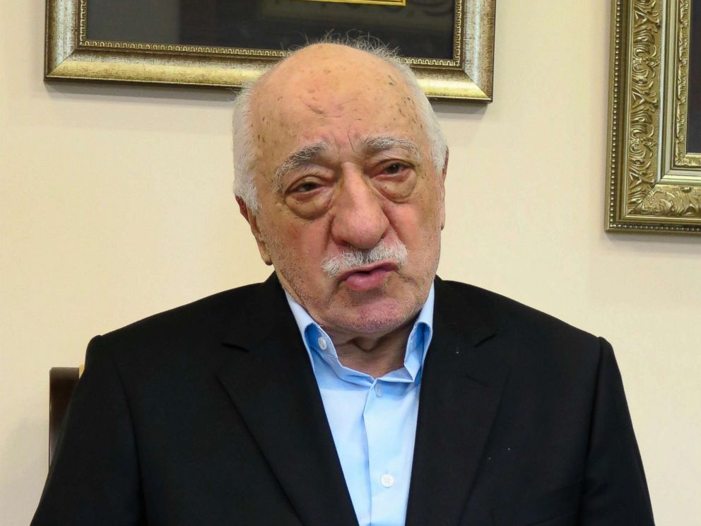 PHOTO: Turkish Preacher Fethullah Gulen speaks during a group interview on July 17, 2016 in Saylorsburg, Pennsylvania.