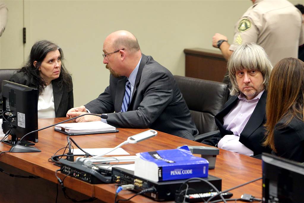 Image: David Turpin and Louise Turpin appear in court for their arraignment in Riverside