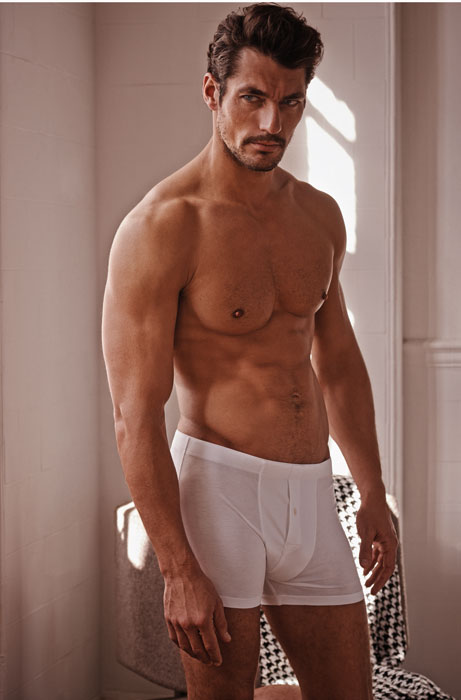 David Gandy seen modelling for his new collection for MS