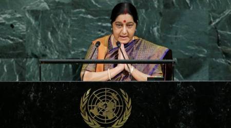 We produced IITs and IIMs, you Jaish and Lashkar: Sushma Swaraj tears intoPakistan