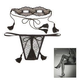 Only Hearts The Golden Key Dot g-string and lace mask