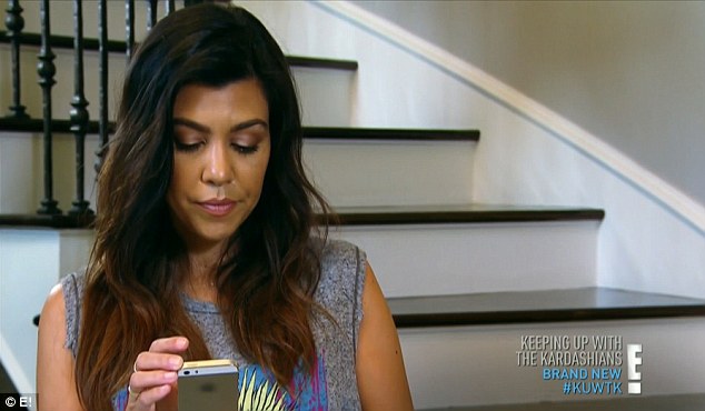 No Scott: Kourtney began to worry when her partner did not return home from Mexico