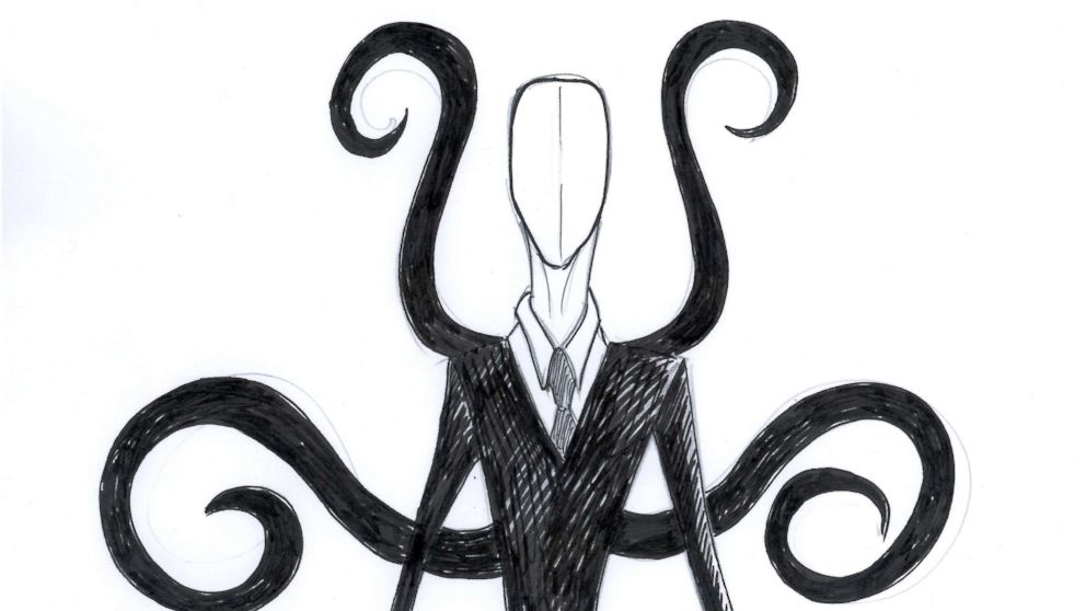 PHOTO: One of many internet drawings of the fictional character, Slender Man.