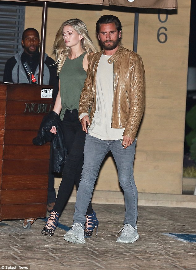 New romance? Megan has been rumoured to be dating reality star Scott Disick (right), who split from Kourtney Kardashian last year, and were snapped leaving upscale Japanese restaurant Nobu on Friday night