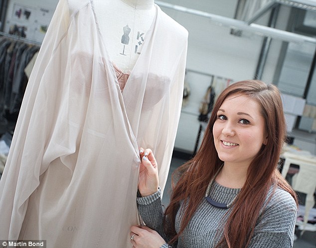 Chloe Bampton, 21 (pictured), created the collection after becoming inspired by her grandparents' love letters