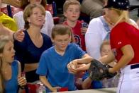 Boy Catches Foul Ball, Does Something Totally Unexpected