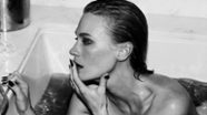 Play Video - January Jones Poses Nude in Tub