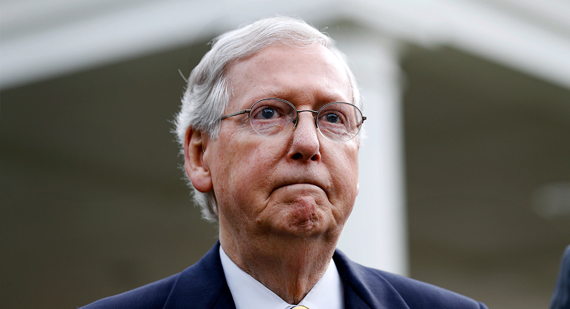 Senate Majority Leader Mitch McConnell is pictured. | Alex Brandon/AP Photo