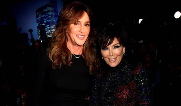 Caitlyn Jenner and Kris Jenner attend the 2015 Victoria's Secret Fashion Show at Lexington Avenue Armory on November 10, 2015 in New York City. (Photo by Dimitrios Kambouris/Getty Images for Victoria's Secret)