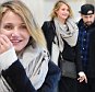 17 DEC 2014 - NEW YORK - USA*** EXCLUSIVE ALLROUND PICTURES - STRICTLY NOT AVAILABLE FOR ONLINE USE UNTIL 19:00 GMT ON 19/12/2014 ***REPORTEDLY ENGAGED ACTRESS CAMERON DIAZ AND ROCKER BOYFRIEND BENJI MADDEN LOOK IN GOOD SPIRITS WHILE MAKING THEIR WAY THROUGH JFK AIRPORT AFTER IT WAS REPORTED THAT THEY HAVE CONFIRMED THIER ENGAGEMENT!BYLINE MUST READ : XPOSUREPHOTOS.COM***UK CLIENTS - PICTURES CONTAINING CHILDREN PLEASE PIXELATE FACE PRIOR TO PUBLICATION *****UK CLIENTS MUST CALL PRIOR TO TV OR ONLINE USAGE PLEASE TELEPHONE  44 208 344 2007**