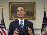 U.S. President Barack Obama announces a shift in policy toward Cuba while delivering an address to the nation from the Cabinet Room of the White House in Washington, December 17, 2014.The shift in policy follows Cuba's release of American aid worker Alan Gross after five years in prison in a reported prisoner exchange with Havana. REUTERS/Doug Mills/Pool (UNITED STATES  - Tags: POLITICS)