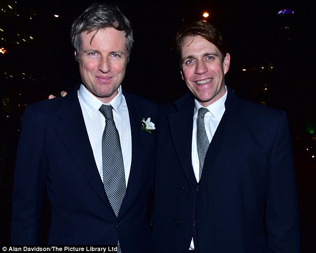 Family: Tory MP Zac Goldsmith (left) poses for a photo with Ben Elliot, nephew of the Duchess of Cornwall