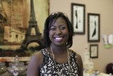 Psyche Terry, owner of Urban Intimates, posses for a photo at Indulge Your Senses boutique in Little Elm, Texas. Terry participated in The Workshop at Macy’s, a training program that teaches women and minority entrepreneurs how to get their products into major retail stores.