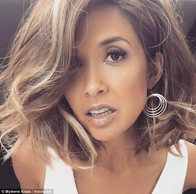 Time for a selfie! As well as modelling her latest lingerie collection, Myleene is also showing off her new lighter hair hue in the Instagram snaps