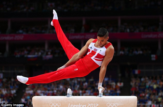 Her man: Lucy has been writing that she is missing her boyfriend, Louis Smith, as they have been apart for one month, while he competes in the World Championships in Glasgow  