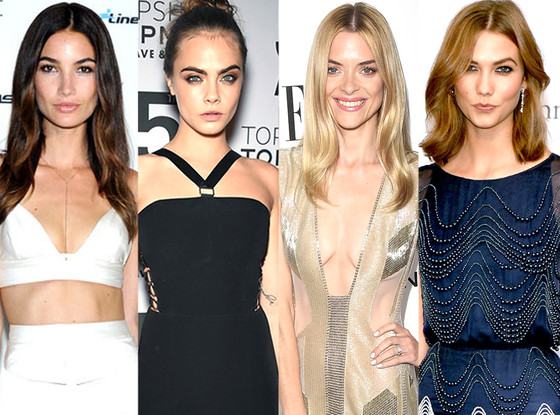 Karlie Kloss, Lily Aldridge, Cara Delevingne, Jaime King