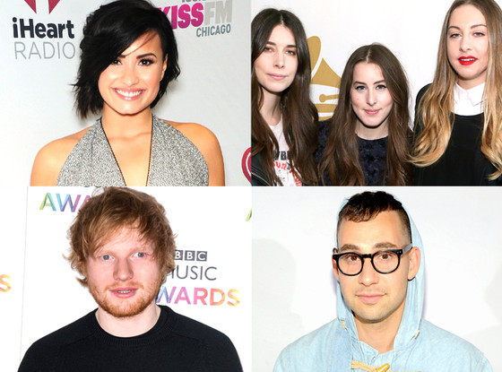 Haim, Ed Sheeran, Jack Antonoff, Demi Lovato