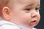 Prince George of Cambridge arrives at Wellington Airport's military terminal for the start of their tour on April 7, 2014 in Wellington, New Zealand.