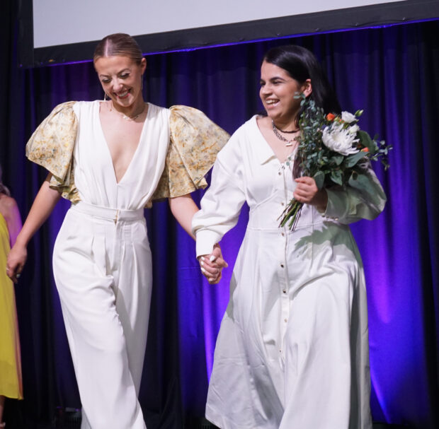 Designer Ridhima Batra (right). Photo by Katiana Carmon